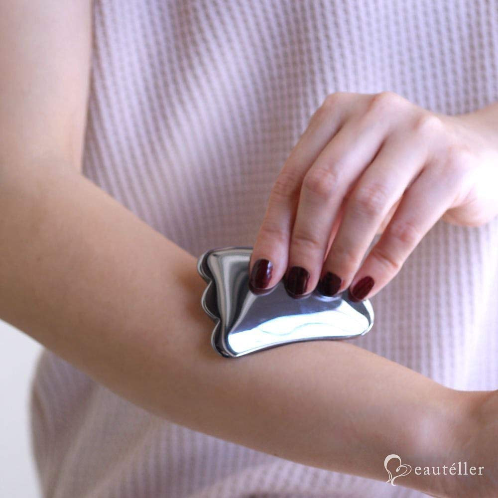 Authentic Terahertz Stone Gua Sha Scraping Tools Lymphatic Drainage Massager Facial Energy Beauty Tools Health & Beauty > Personal Care > Cosmetics > Cosmetic Tools > Skin Care Tools SAEEYCUE   