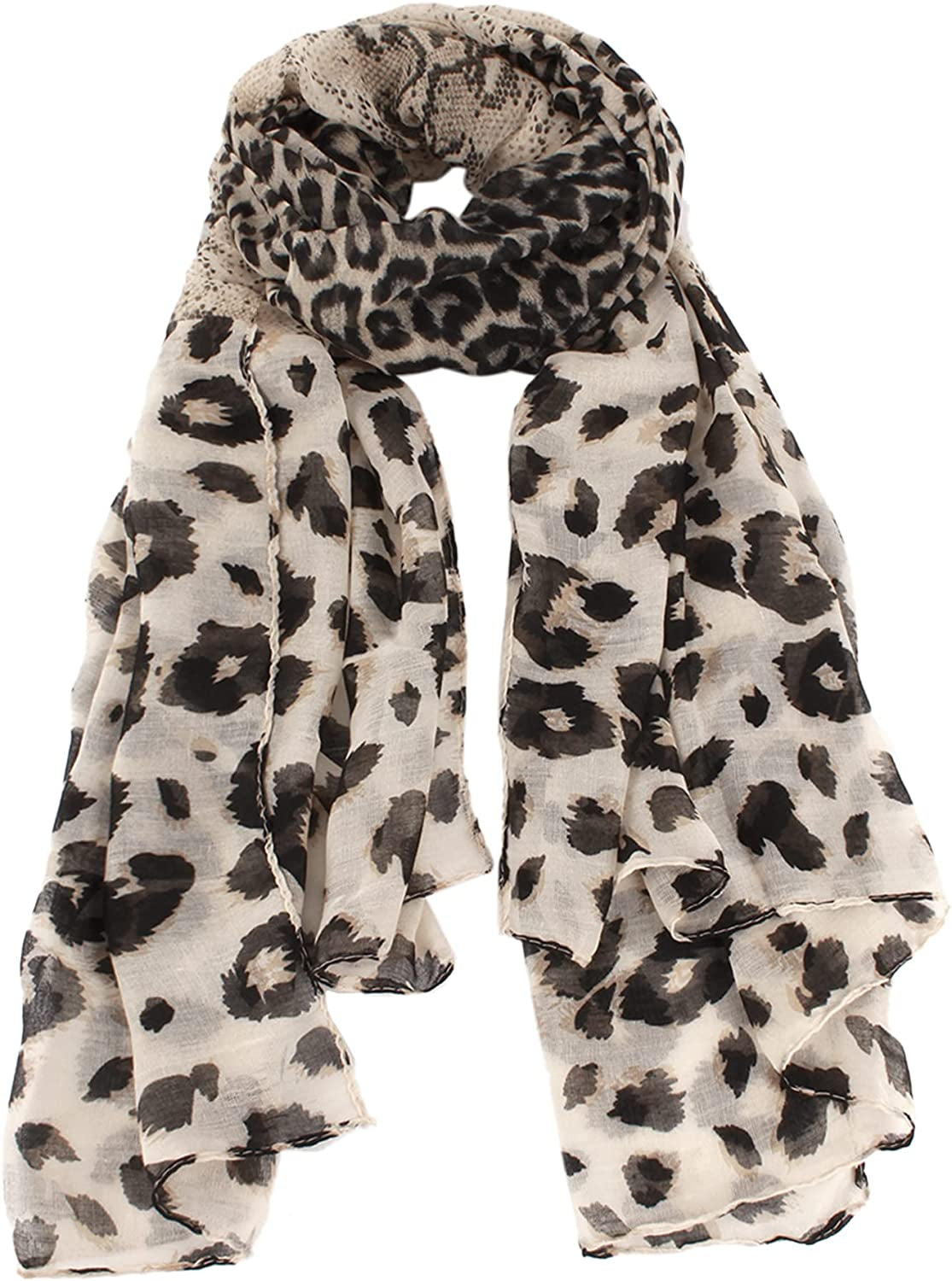 Van Caro Scarfs for Women Lightweight Floral Scarf Soft Long Fashion Scarves Sun-Proof Wrap Shawl Apparel & Accessories > Clothing Accessories > Scarves & Shawls Lobagve 6544 Beige  
