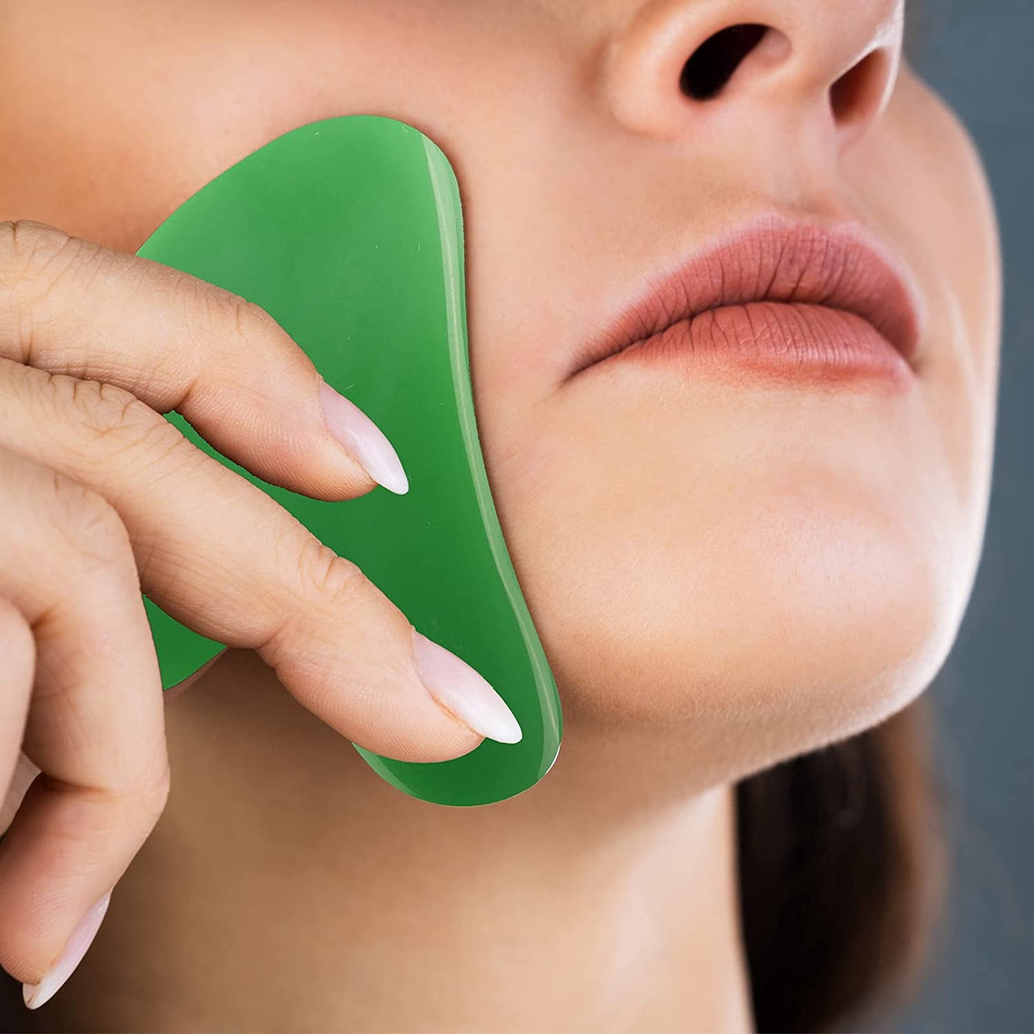 Gua Sha Facial Tools,Natural Jade Stone Gua Sha Face Massager Tool ,Skin Care Guasha Tool for Face ,Body SPA, Guasha Scraping Massage Tool-Rejuvenate Skin & Remove Wrinkles Health & Beauty > Personal Care > Cosmetics > Cosmetic Tools > Skin Care Tools GOTDYA   