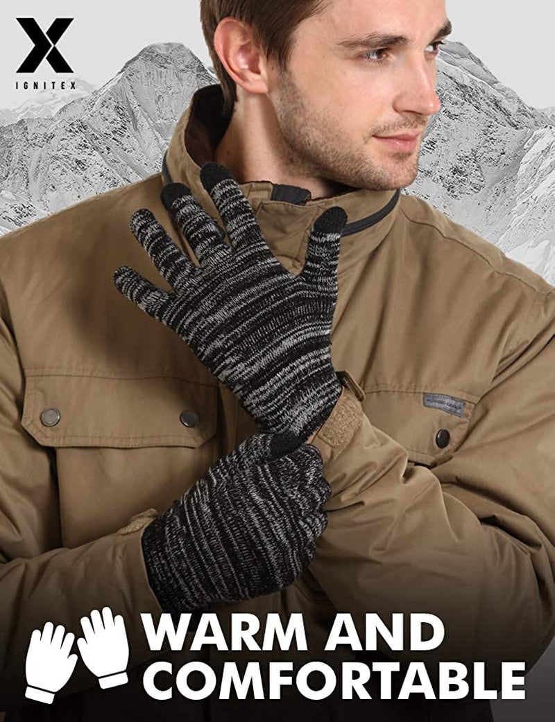 Touch Screen Winter Knit Gloves - Lightweight & Warm Thermal Magic Tech Gloves for Texting, Running, Driving, Cycling Apparel & Accessories > Clothing Accessories > Gloves & Mittens IGN1TE   