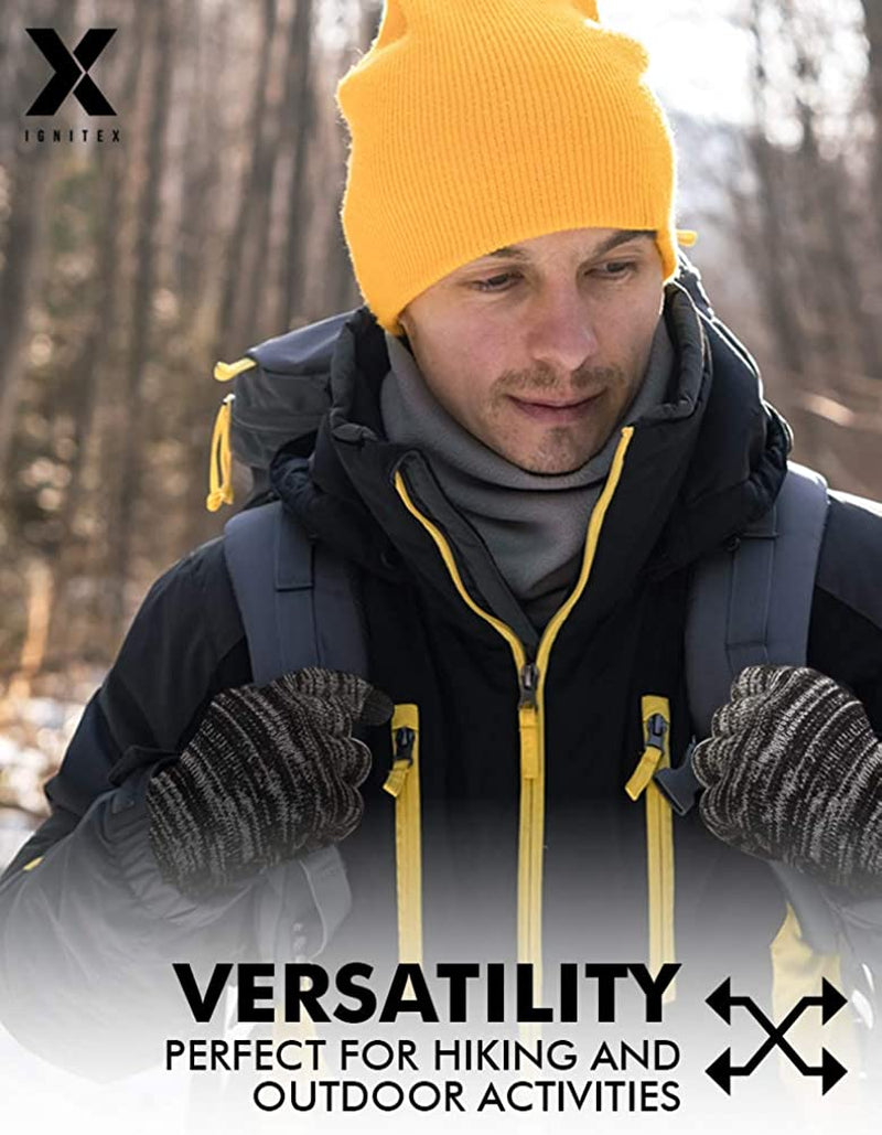 Touch Screen Winter Knit Gloves - Lightweight & Warm Thermal Magic Tech Gloves for Texting, Running, Driving, Cycling Apparel & Accessories > Clothing Accessories > Gloves & Mittens IGN1TE   