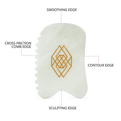 ILLUMINA BEAUTY Gua Sha Facial Tool, Unique 4-Edge Guasha Tool for Face, Jade Gua Sha Stone, Lymphatic Drainage Face Sculpting Tool Health & Beauty > Personal Care > Cosmetics > Cosmetic Tools > Skin Care Tools Illumina Beauty   