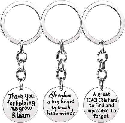 Pack of 3 Teacher Bangles Gifts for Teacher Open School Gifts for Teachers Thank You Bangle Bracelets Apparel & Accessories > Jewelry > Bracelets Nzztont 3PCs Keychain Mixed Style 05  