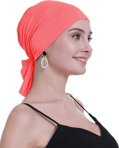 Osvyo Bamboo Chemo Headscarf for Women Hair Loss - Cancer Slip on Headwear Turbans Sealed Packaging Apparel & Accessories > Clothing Accessories > Headwear osvyo Bamboo Medium Pink One Size 