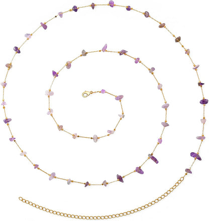 TOBENY 27.5/33.5/40 Inches Waist Belly Chains for the Waist for Women 14K Gold Plated Belly Chains for Women plus Size Body Chain for Women Teens Apparel & Accessories > Jewelry > Body Jewelry TOBENY N 33.4 Inches 