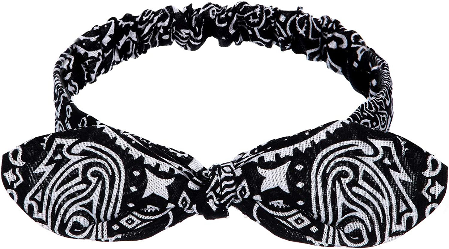 Headbands Retro Print Headbands Paisley Print Headband Headwrap for Girls and Women (Style H, 4 Pieces) Apparel & Accessories > Clothing Accessories > Bandanas & Headties Hicarer   