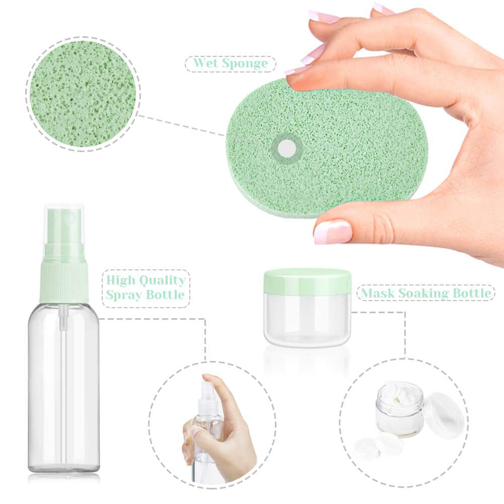 Face Mask Mixing Bowl Set, Anezus 11 Pcs DIY Facemask Mixing Tool Kit with Facial Mask Bowl Stick Spatula Silicone Brush Spray Bottle Puff Soaking Bottle Gauges Health & Beauty > Personal Care > Cosmetics > Cosmetic Tools > Skin Care Tools Anezus   