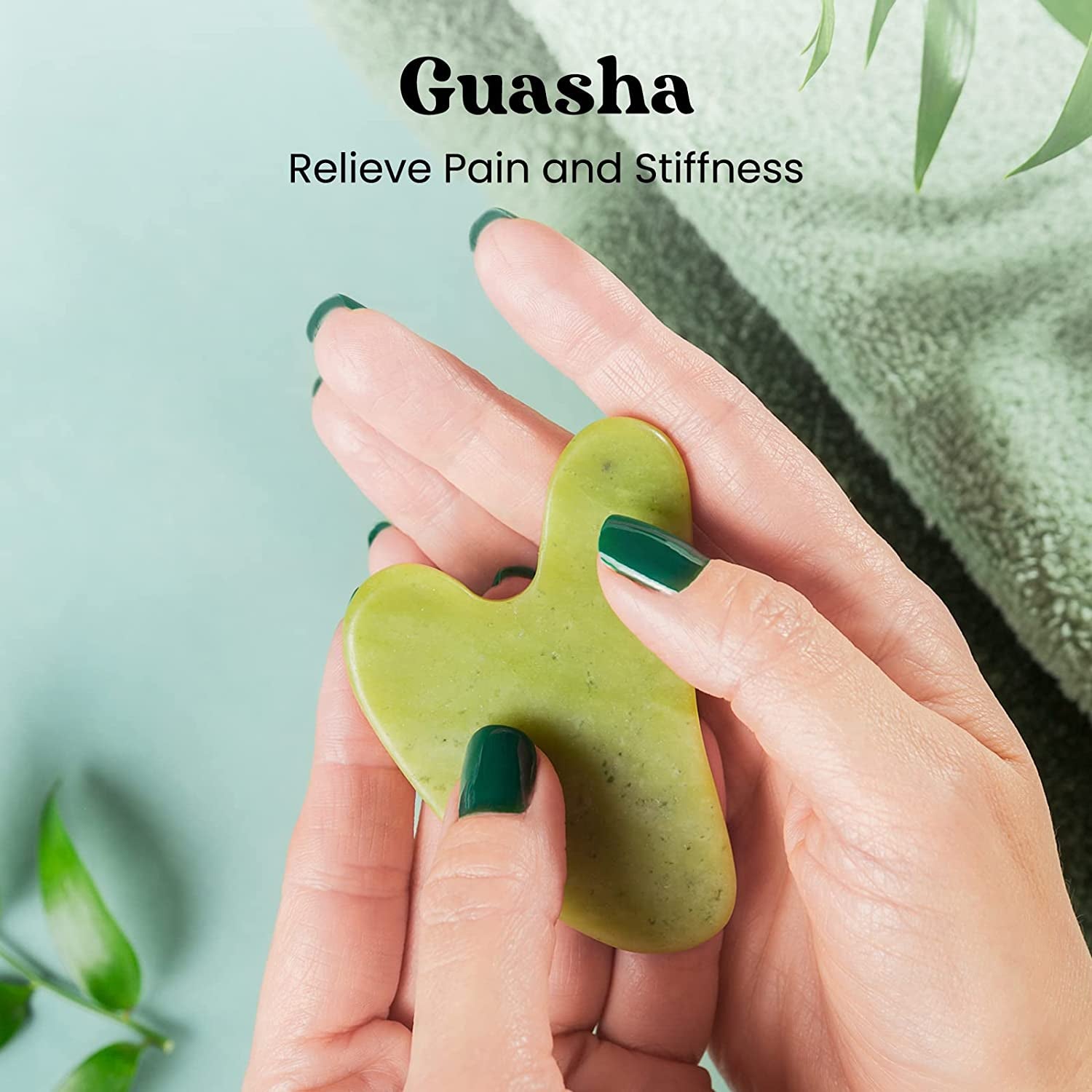 Jade Roller & Gua Sha Facial Skin Care Tools - Self Care Gifts for Women Beauty Face Roller Massager Skincare Guasha Health & Beauty > Personal Care > Cosmetics > Cosmetic Tools > Skin Care Tools ROSELYNBOUTIQUE   