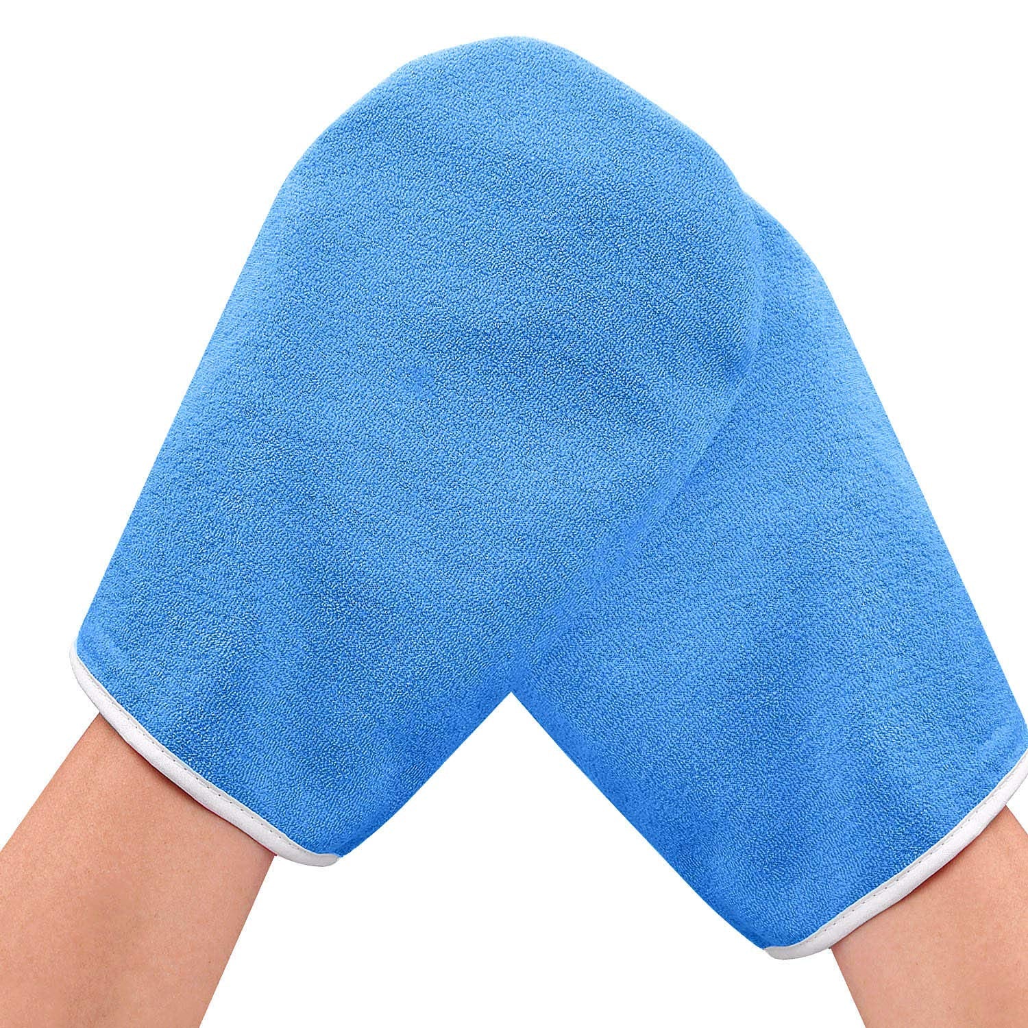 Noverlife Paraffin Wax Work Gloves & Booties, Wax Bath Hand Treatment Mitts Foot Spa Cover for Women, Thin Heat Therapy Insulated Soft Cotton Mittens Feet Hand Care Set - Blue Health & Beauty > Personal Care > Foot Care Noverlife   