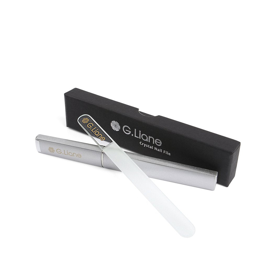 Best Crystal Nail File Set – G.Liane Professional Nail File Manicure Pedicure Kit for Natural Nails Acrylic Nails Gels Nails Manicure Tools for Home and Salon (Clear Pointed) Health & Beauty > Personal Care > Cosmetics > Cosmetic Tools > Nail Tools G.Liane Clear Round  