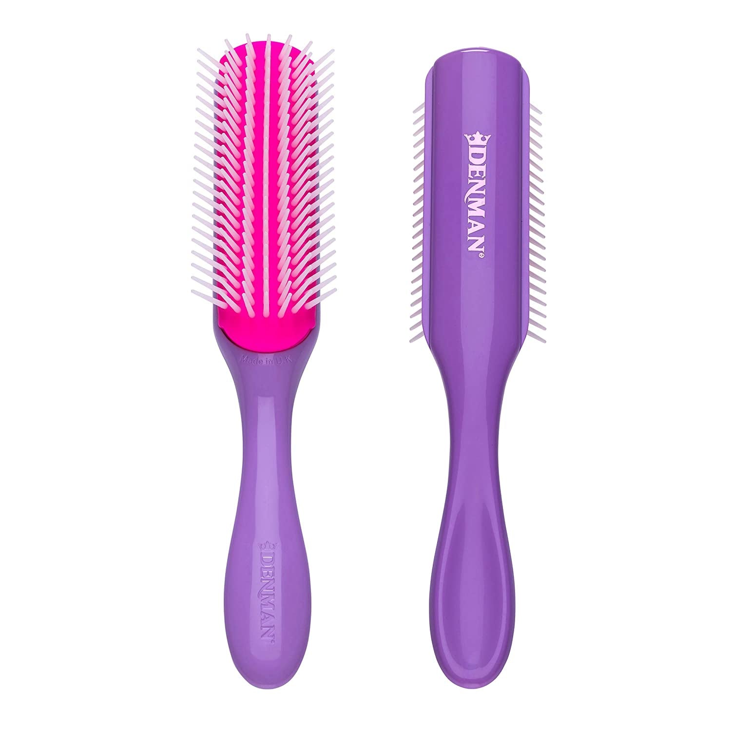 Denman Hair Brush for Curly Hair D3 (Black) 7 Row Classic Styling Brush for Detangling, Separating, Shaping and Defining Curls Health & Beauty > Personal Care > Hair Care Denman Multicolour 7 Row 