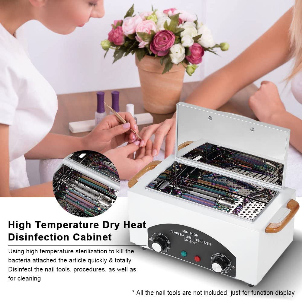 High Temperature Metal Tool Cleaning Box, 110V 300W 1.5L with Timer Manicure Pedicure SPA Salon Barber Equipment for Sundry Beauty Hair Nail Metal Tools with Handle Health & Beauty > Personal Care > Cosmetics > Cosmetic Tools > Nail Tools Smith Chu   