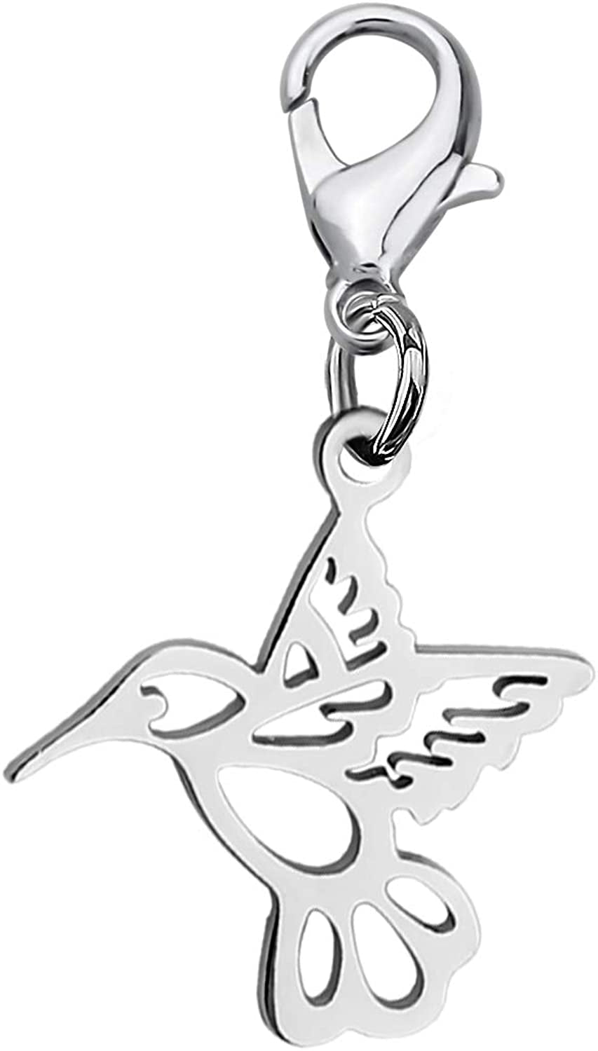 BAUNA Hummingbirds Brcelet Memorial Gifts Hummingbirds Appear When Angels Are near Sympathy Gift for Her Apparel & Accessories > Jewelry > Bracelets BAUNA Hummingbird charm  
