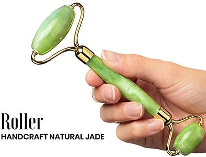 Gua Sha & Face Roller Jade Roller for Face - Natural Healing Crystal Self Care Gifts for Women - Facial Skin Care Tools Muscle Roller Massager Relaxing Relieve Wrinkles (Green) Health & Beauty > Personal Care > Cosmetics > Cosmetic Tools > Skin Care Tools ROSELYNBOUTIQUE   
