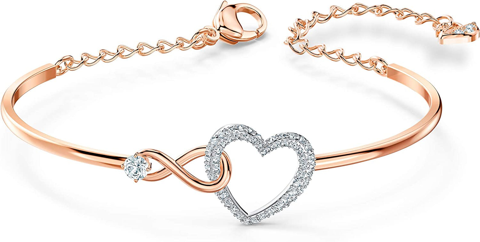 SWAROVSKI Infinity Heart Jewelry Collection, Rose Gold & Rhodium Tone Finish, Clear Crystals Apparel & Accessories > Jewelry > Bracelets SWAROVSKI   