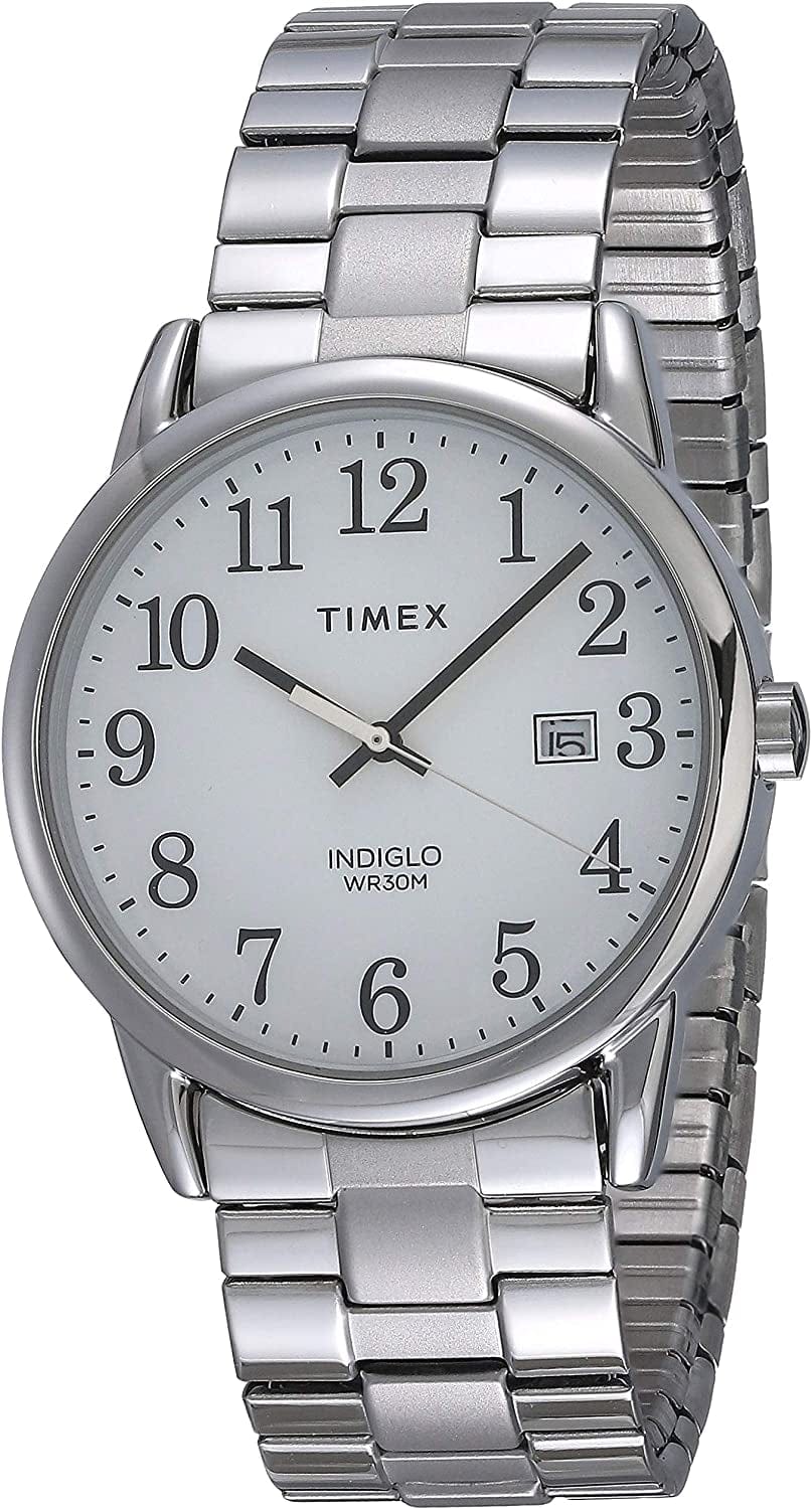 Easy Reader Date Expansion Band 38Mm Watch Silver/White