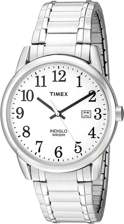 Easy Reader Date Expansion Band 38Mm Watch Silver-Tone/White