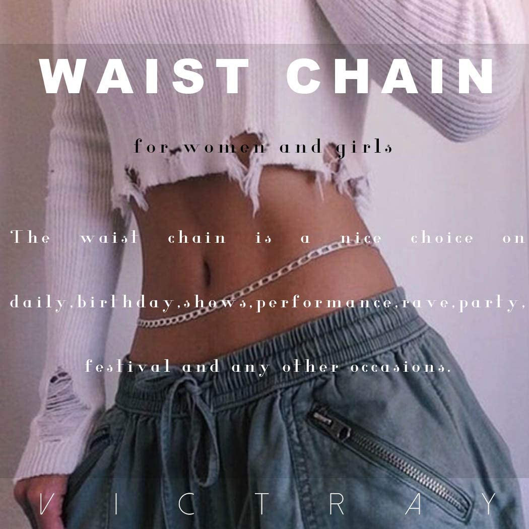 Victray Gold Belly Waist Chain Beach Layered Body Chains Fashion Waist Jewelry Nightclub Body Accessory for Women and Girls Apparel & Accessories > Jewelry > Body Jewelry Victray   