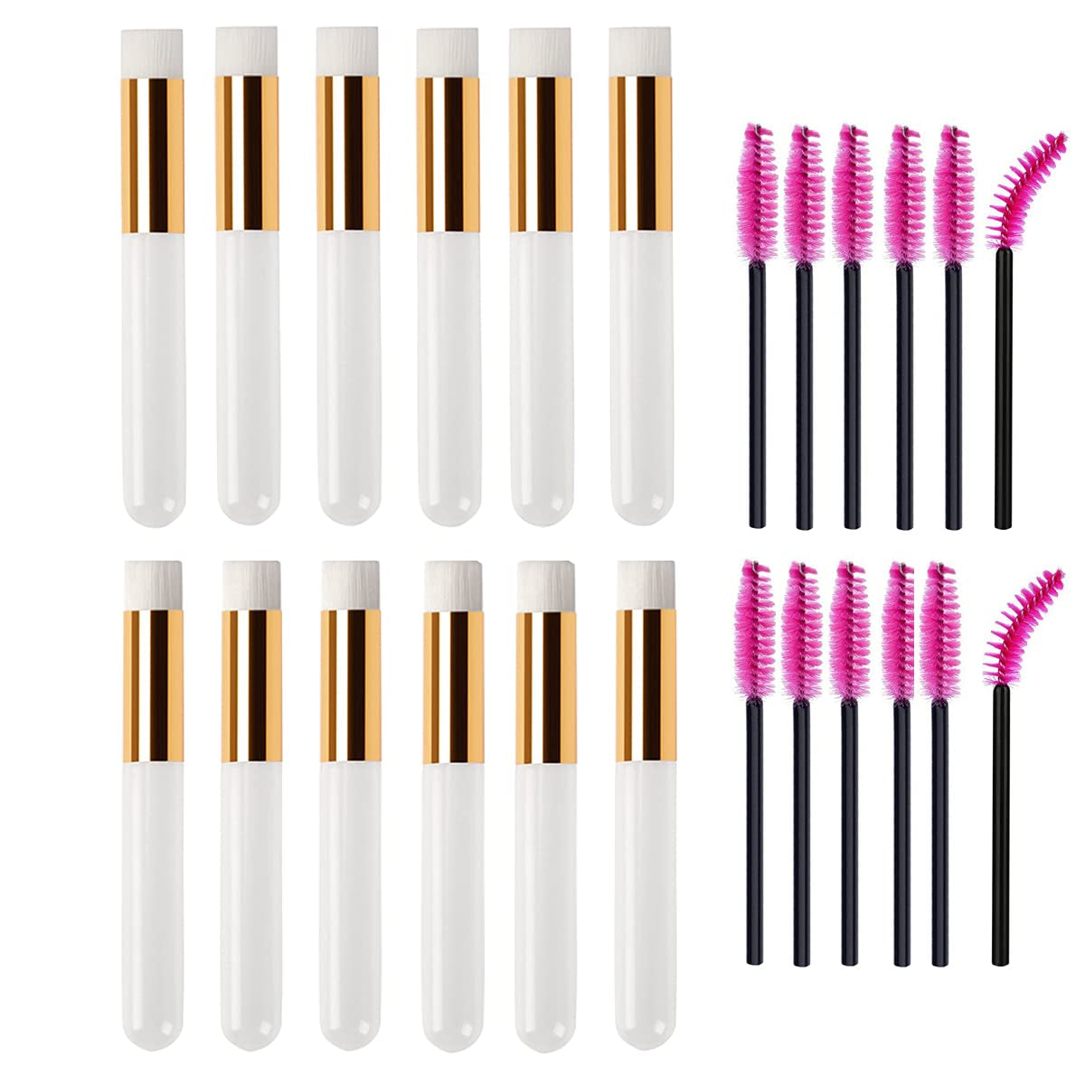 Eyelash Cleaning Brush 6 Pcs Lash Extension Cleanser Shampoo Soft Makeup Brushes for Blackhead Remover Tool Nose Washing Mascara Brushes Wands,Black Silver Health & Beauty > Personal Care > Cosmetics > Cosmetic Tools > Makeup Tools Camille Donahue White  