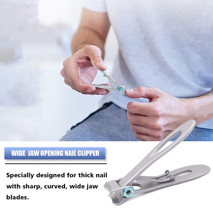 Toenail Clippers Kit for Ingrown/Thick Nail, Ingrown Toenail Tool Kit with Ingrown Toenail Clipper/Corrector, Wide Jaw Opening Nail Clipper for Thick Nail, Pedicure Tool for Seniors/Adult by MAYKI Health & Beauty > Personal Care > Cosmetics > Cosmetic Tools > Nail Tools MAYKI   