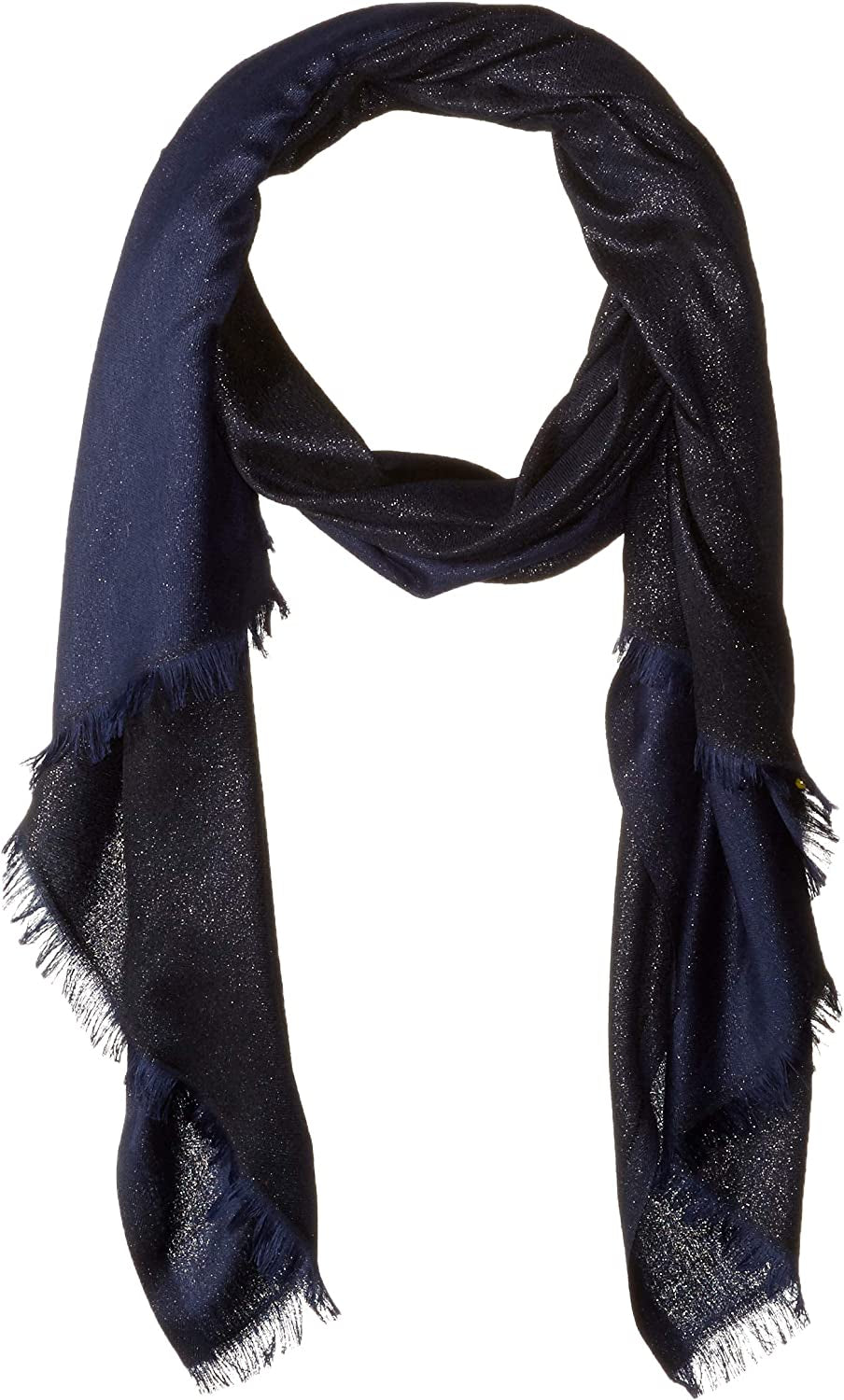 Calvin Klein Womens Lightweight Wrap Scarf Apparel & Accessories > Clothing Accessories > Scarves & Shawls Calvin Klein Navy Solid One Size 