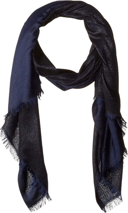 Calvin Klein Womens Lightweight Wrap Scarf Apparel & Accessories > Clothing Accessories > Scarves & Shawls Calvin Klein Navy Solid One Size 