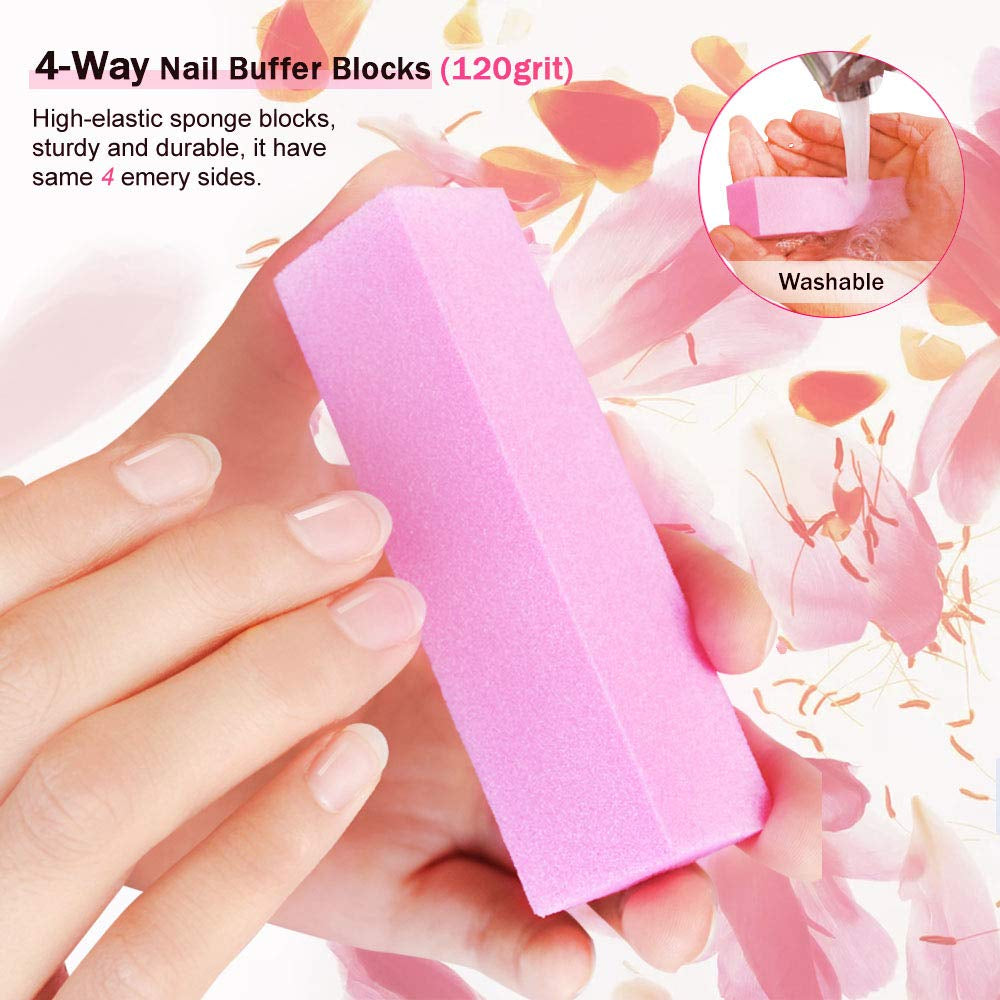Nail Files and Buffers Kit, 100/180 Grit Emery Boards for Nails, Cube Nail Buffer Block for Acrylic Nails, Professional Manicure Tools with Glass Nail File/Smoother Buffer Block/Cleaner Brush (15Pcs) Health & Beauty > Personal Care > Cosmetics > Cosmetic Tools > Nail Tools Spaidoon   