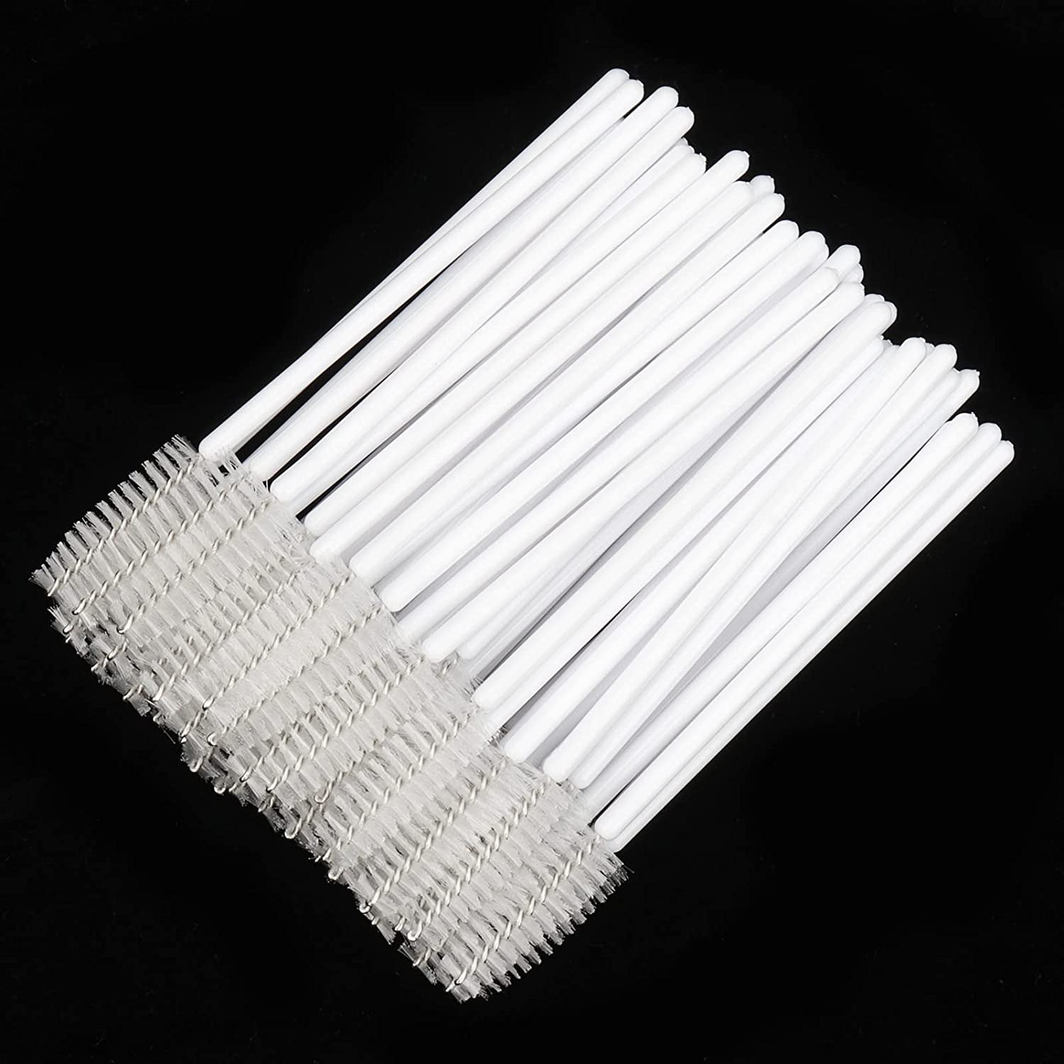 Myaokue-Up 100 Pack Eyelash Mascara Wands Disposable Lash Brushes for Extensions Makeup Applicator Tool, White/Pink… Health & Beauty > Personal Care > Cosmetics > Cosmetic Tools > Makeup Tools myaokue-up White/White  