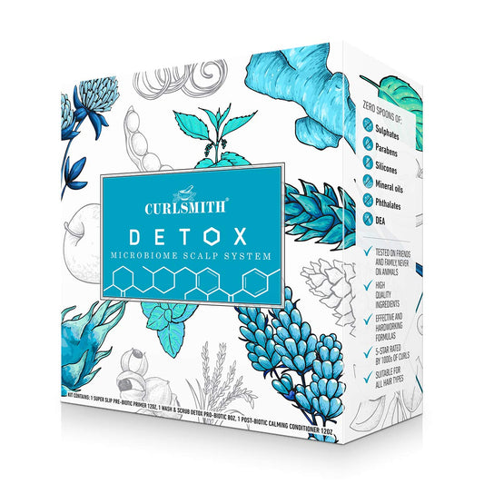 Curlsmith - Detox Kit - Vegan Microbiome Scalp System for Any Hair Type (2 X 12 Fl Oz, 1 X 8 Fl Oz) Health & Beauty > Personal Care > Hair Care CURLSMITH   