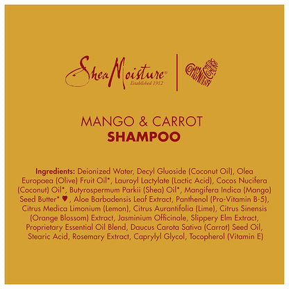 Sheamoisture Extra-Nourishing Shampoo Hair Care for Kids Mango Carrot with Shea Butter 8 Oz Health & Beauty > Personal Care > Hair Care SheaMoisture   