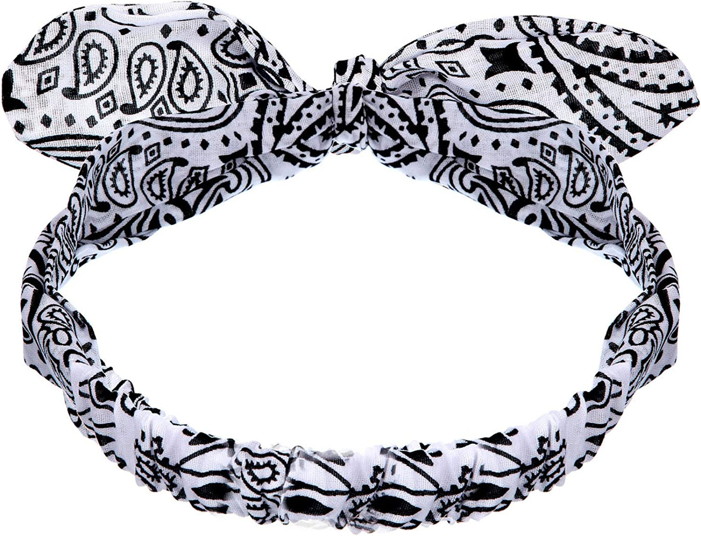 Headbands Retro Print Headbands Paisley Print Headband Headwrap for Girls and Women (Style H, 4 Pieces) Apparel & Accessories > Clothing Accessories > Bandanas & Headties Hicarer   