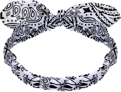 Headbands Retro Print Headbands Paisley Print Headband Headwrap for Girls and Women (Style H, 4 Pieces) Apparel & Accessories > Clothing Accessories > Bandanas & Headties Hicarer   