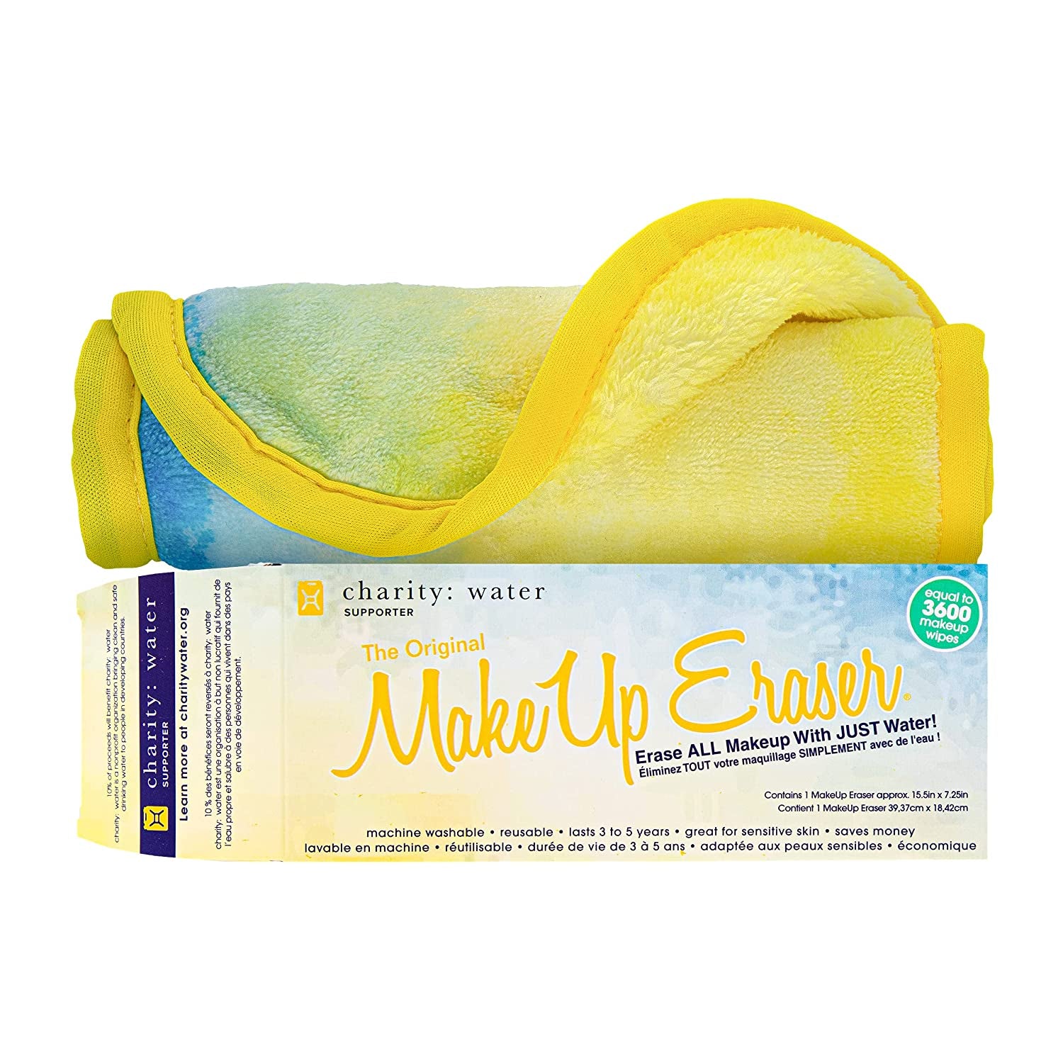 Makeup Eraser, Erase All Makeup with Just Water, Including Waterproof Mascara, Eyeliner, Foundation, Lipstick and More Health & Beauty > Personal Care > Cosmetics > Cosmetic Tools > Makeup Tools Makeup Eraser Charity Water  