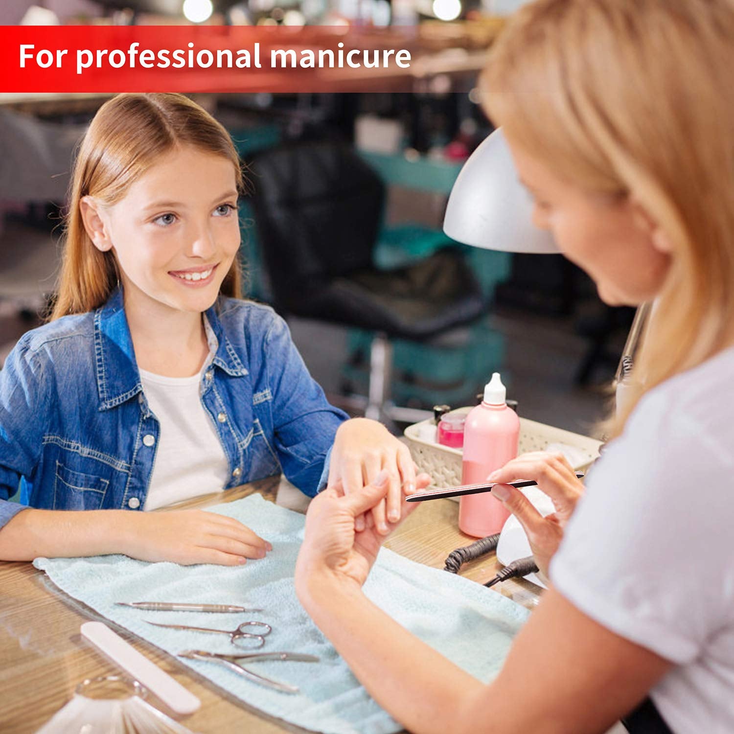 Nail File Emery Board Nail Care Double Sided 100 180 Grit Gel Acrylic Dip Black Nail Buffering Files Professional Manicure Pedicure Tools 10Pcs/Pack Nail Files Set for Home and Salon Use Health & Beauty > Personal Care > Cosmetics > Cosmetic Tools > Nail Tools Lulia   
