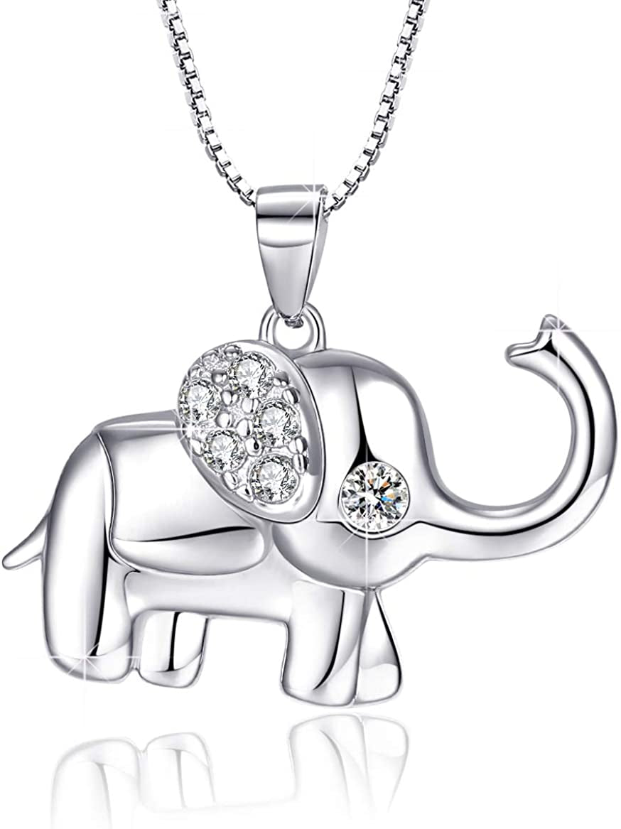 Onesight Elephant Bracelet/Anklets/Necklace/Earring for Women 925 Sterling Silver Elephants Bracelets Jewelry Apparel & Accessories > Jewelry > Anklets OneSight Elephant Necklace  