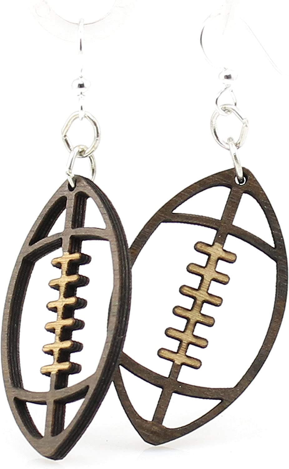 Football Earrings Apparel & Accessories > Jewelry > Earrings Green Tree Jewelry   