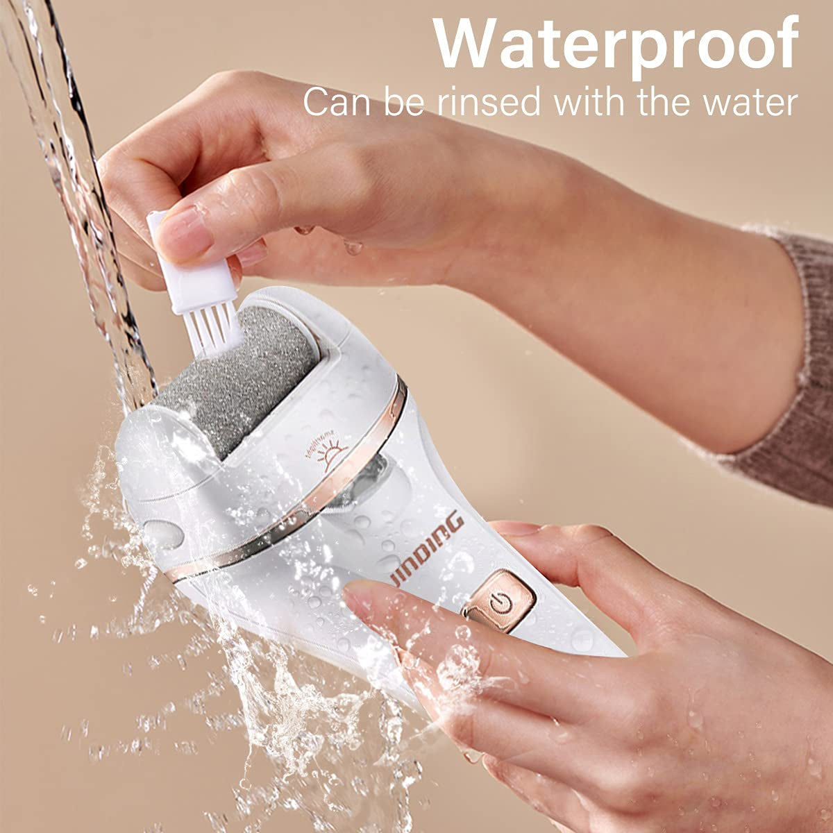 Rechargeable Callus Remover for Feet Electric,Pedicure Kit Tools Foot Care Set,Professional Foot Scrubber for Cracked Heels,Dead Skin,With 3 Roller Heads,2 Speeds,Power Display for Travel,Home Health & Beauty > Personal Care > Foot Care Gearmatte   