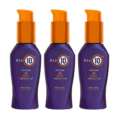 It'S a 10 Haircare Miracle Oil plus Keratin, 3 Fl. Oz. (Pack of 1) Health & Beauty > Personal Care > Hair Care It's a 10 Haircare Pack of 3  