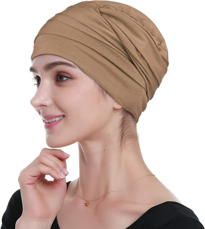 Bamboo Chemo Headwear Head Wraps for Cancer Patients – Warm, Super Comfy Apparel & Accessories > Clothing Accessories > Headwear KYLIE MAX Sunset  