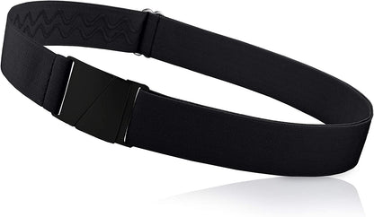 No Show Invisible Elastic Belts for Women & Men Non Slip Fits Waist Upto 50 Inch. Apparel & Accessories > Clothing Accessories > Belts ONE-BELT Matte Black - Black  