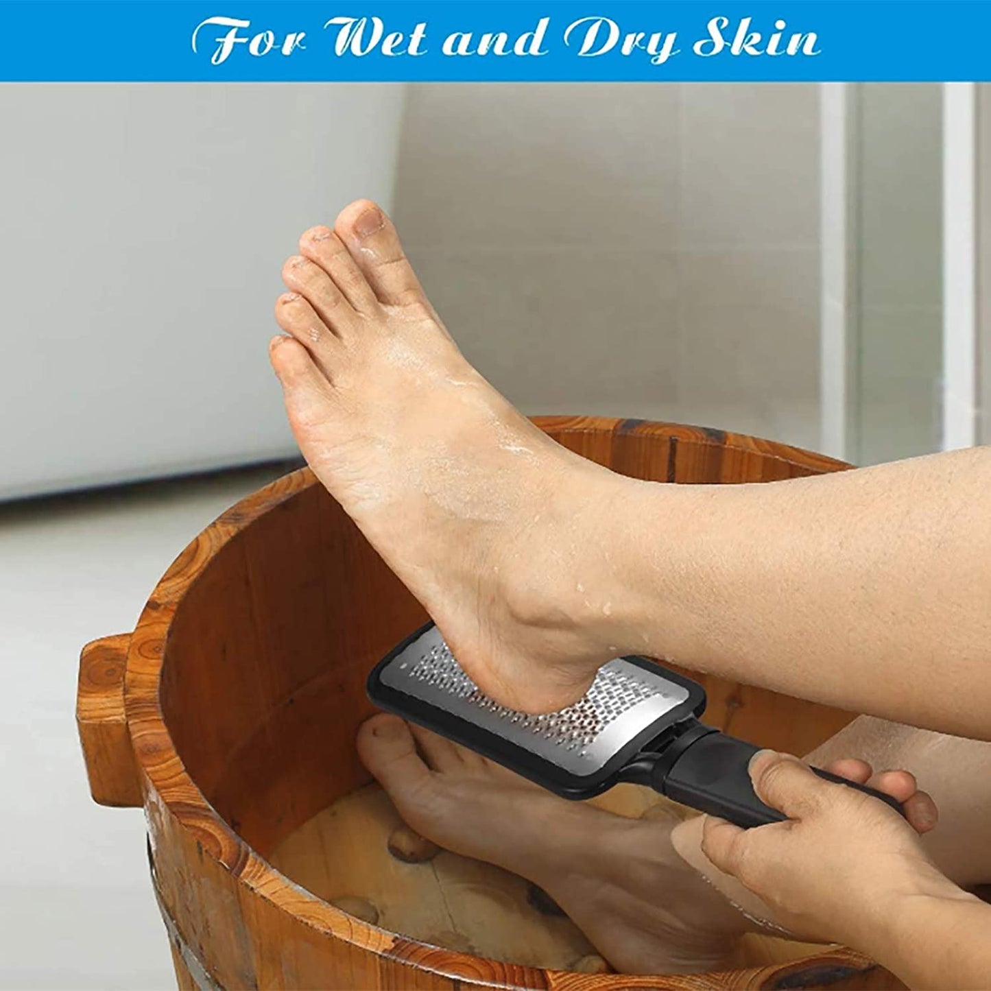 Colossal Foot Scraper Foot File Callus Remover and Foot Rasp by Bodfppc,Professional Stainless Steel Foot Care Pedicure Tool for Dry and Wet Feet,Exfoliating, Removing Calluses and Dead Skin Health & Beauty > Personal Care > Foot Care BODFPPC   