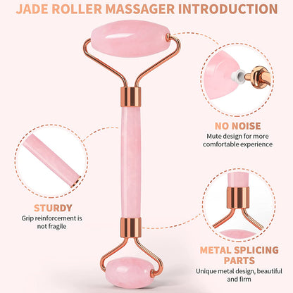 FACEMADE Gua Sha and Jade Roller, Gua Sha Massage Tool for Skin Care, Jade Roller for Face, Eyes, Body Muscle Relaxation and Relieve Wrinkles and Fine Lines Health & Beauty > Personal Care > Cosmetics > Cosmetic Tools > Skin Care Tools FACEMADE   
