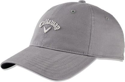 Callaway Golf 2022 Ladies Heritage Twill Adjustable Hat Apparel & Accessories > Clothing Accessories > Hats Callaway Gray/Silver One Size 