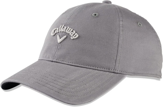 Callaway Golf 2022 Ladies Heritage Twill Adjustable Hat Apparel & Accessories > Clothing Accessories > Hats Callaway Gray/Silver One Size 