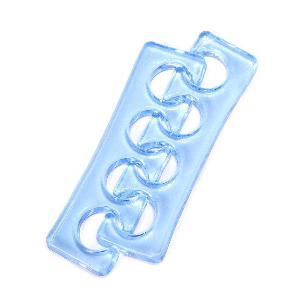 KADS 2Pcs/Pair Silicone Toe Separator Nail Art Manicure Finger Feet Care Braces Supports Nails DIY Tools Health & Beauty > Personal Care > Foot Care KADS Blue  