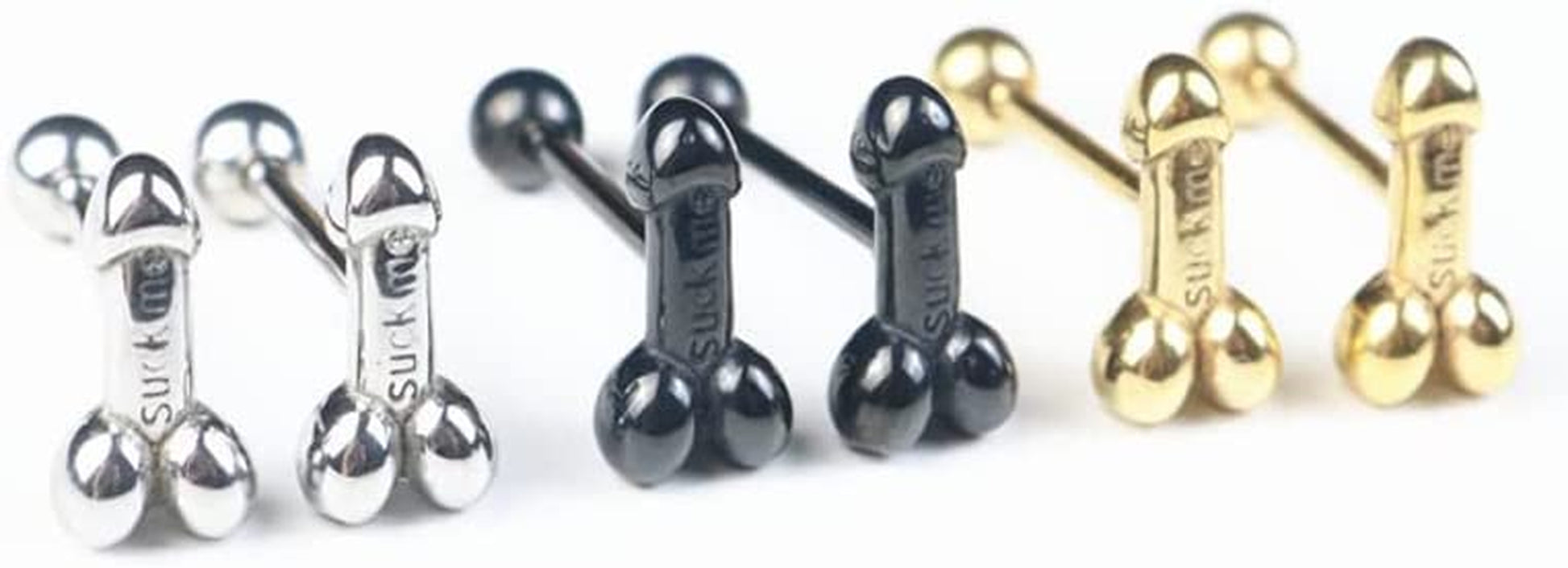 Sexy Genital Tongue Piercing Barbell Tongue Rings Surgical Stainless Steel Bars Tounge Ring Women Body Jewelry Durable Processed Apparel & Accessories > Jewelry > Body Jewelry generic   