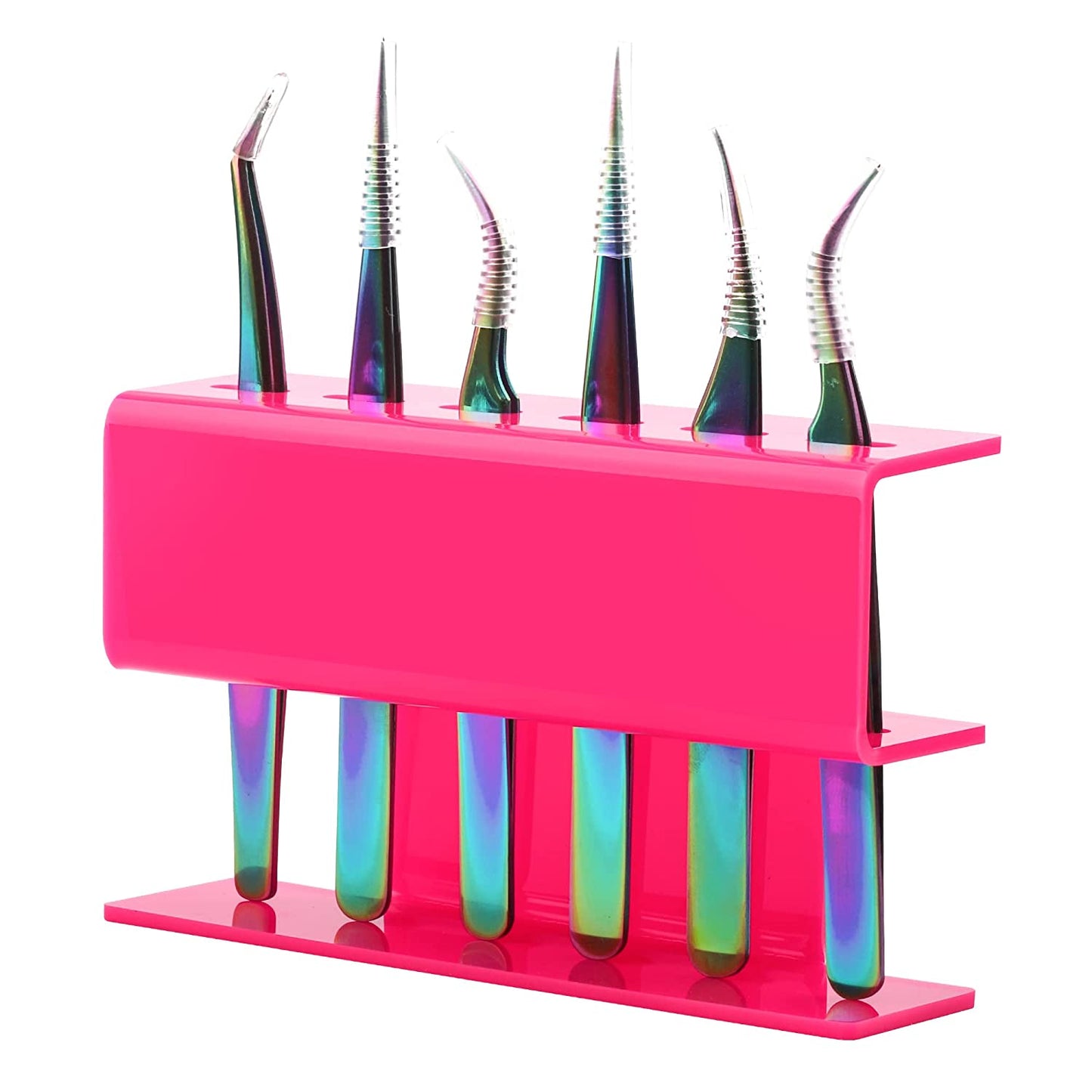 Eyelash Extension Supplies Acrylic Lashes-Holder Pad Eye Individual Lashes Makeup Tools Palette 1Pcs Lash Extension Glue Pallet Holder Card Professional Salon Use by GEMERRY Health & Beauty > Personal Care > Cosmetics > Cosmetic Tools > Makeup Tools GEMERRY Rose Red (hold 6 tweezers)  