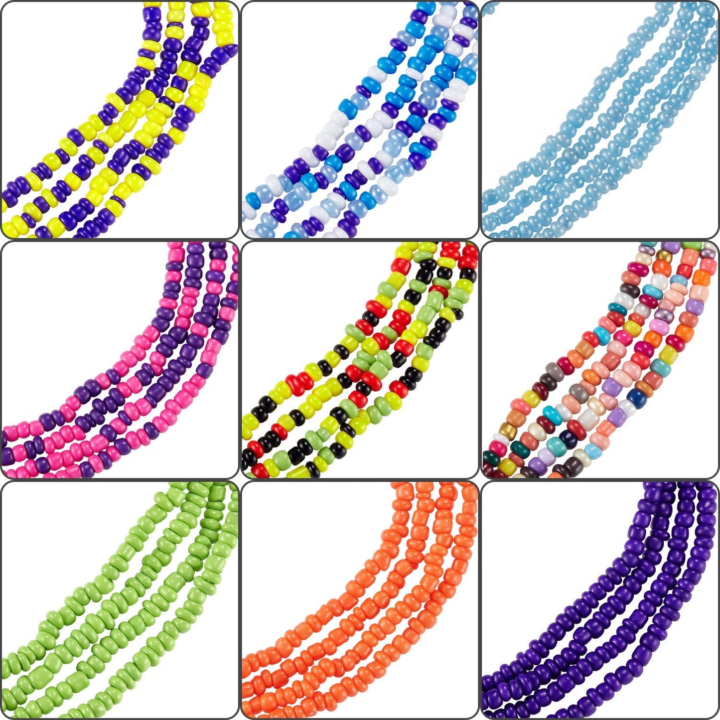 Hicarer 20 Pieces Waist Bead Jewelry Women Waist Chain Colorful Body Chain Beach Bikini Belly Chains Waist Beads for Women Girls Summer Apparel & Accessories > Jewelry > Body Jewelry Hicarer   