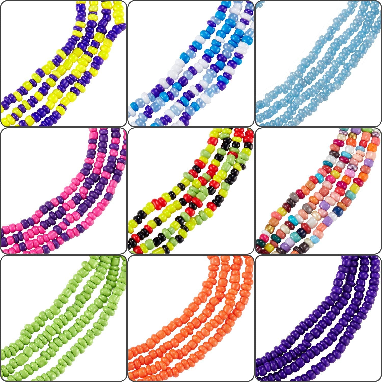 Hicarer 20 Pieces Waist Bead Jewelry Women Waist Chain Colorful Body Chain Beach Bikini Belly Chains Waist Beads for Women Girls Summer Apparel & Accessories > Jewelry > Body Jewelry Hicarer   