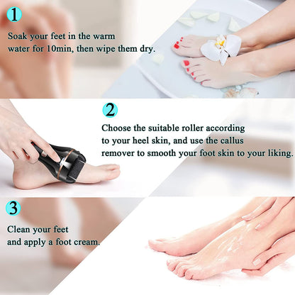 Callus Remover for Feet Rechargeable, 13-In-1 Professional Pedicure Tools Foot Care Kit, Foot Scrubber Electric Feet File Pedi for Hard Cracked Dry Dead Skin, 3 Rollers, 2 Speed, Battery Display, Gift Health & Beauty > Personal Care > Foot Care Nice-live   